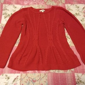 Dress Barn Peplum Sweater